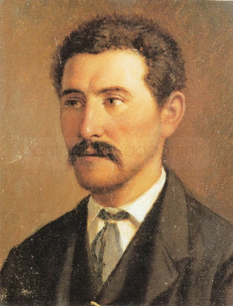 Ritratto di Antonio Guadagnini (nipote del pittore) - 1875, olio su cartone cm. 40x34, coll. privata